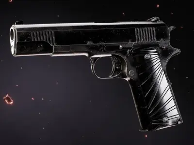 Modern 1911 Low-poly 3D model