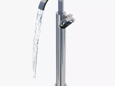 Bristan Chill Floor Mounted Bath Filler 3D model