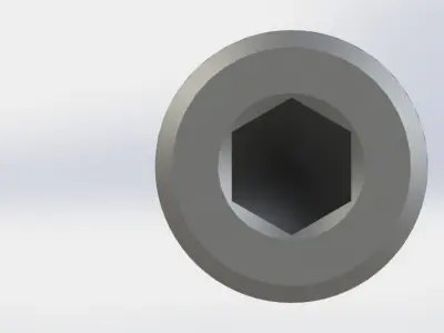 M8X30 mm Socket Head Screw Free 3D model