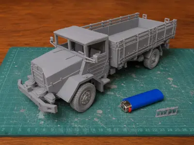 MAN 630 L2A Cargo-SLS 1958 - German 5t Military Truck 3D print model