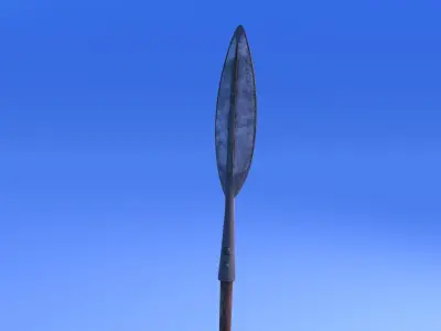 Spear - rigged Low-poly 3D model