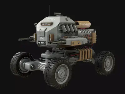 UGV Concept-1-Grey 3D model