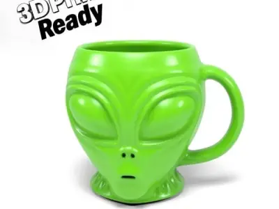 Alien Mug 3D print model
