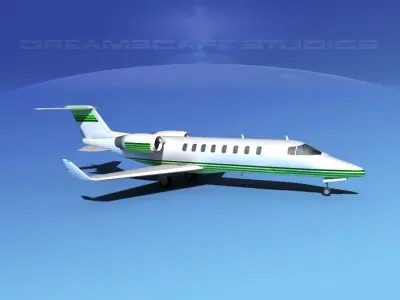 LearJet 45 V05 3D model