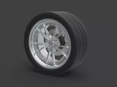 Front wheel from Ice Charger 3D model