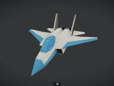 Spacecraft Jet aircraft plane 3dmodel 08 3D model