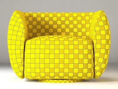 Council Swivel Lounge Chair Free 3D model