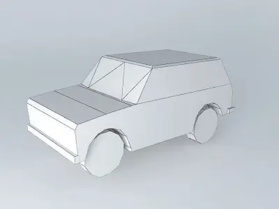 Russian Car NIVA Free 3D model