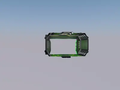 Sci Fi Corridor Futuristic  3D model