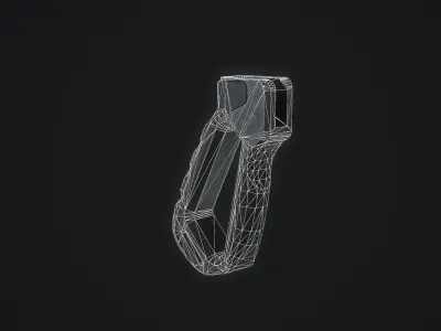 Tyrant Designs Concept One AR15 PistolGrip Low-poly 3D model