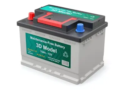 Car Battery 3D model buy
