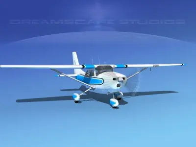 Cessna 172 Skyhawk 1967 V06 3D model