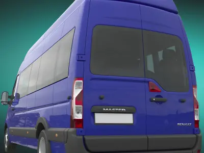 Renault Master 2015 Minibus MAXI 3D model