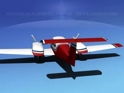 Piper PA-44-180 Seminole V03 3D model