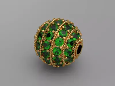 Fireball Charm 3D model