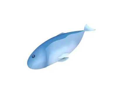 Cartoon Fish Low-poly 3D model