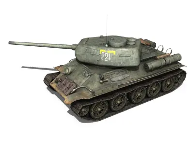 T-34 85 - Soviet medium tank - 221 3D model