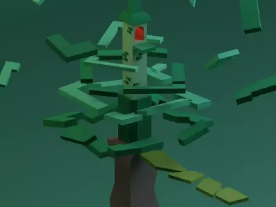 Temple 12 - Witch Temple 3D model