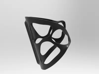 Organic Bike Water Bottle Holder 3D model
