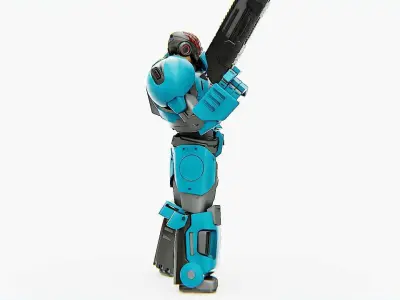 CYBER COP X-3000   RIGGED 3D model