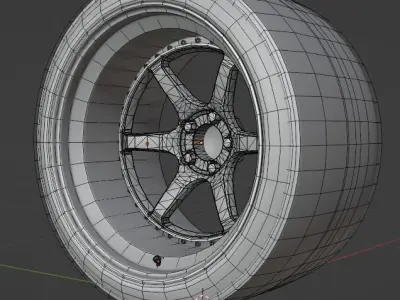 Tire and Rim 3D model