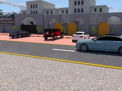 Commercial Residential Complex Project A110 SketchUp DWG 3D model