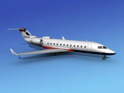 Canadair CRJ200 Texair 3D model