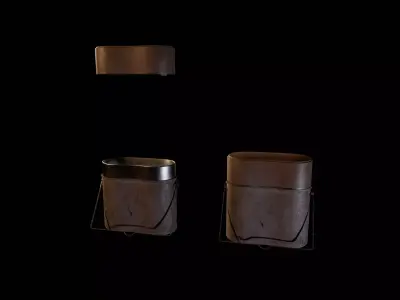 Old Military Mess Tin Low-poly 3D model
