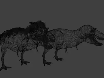 Tirannosaurus Rex scientifically reconstructed 3D model