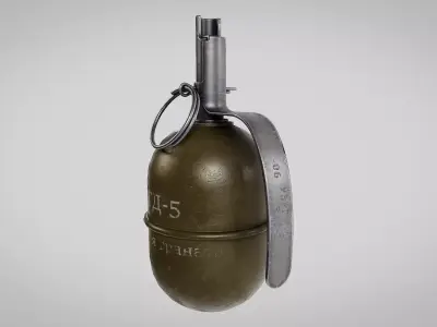 RGD-5 Soviet Hand Grenade - Concept and Cinematic Ready PBR 3D model