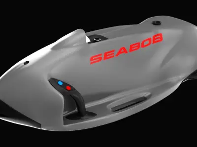 Underwater Seabob Low-poly 3D model