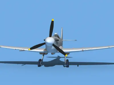 Supermarine Spitfire Mk VIIIb V00 3D model