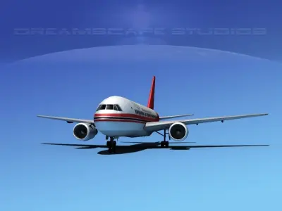Boeing 767-100 Shanghai 3D model