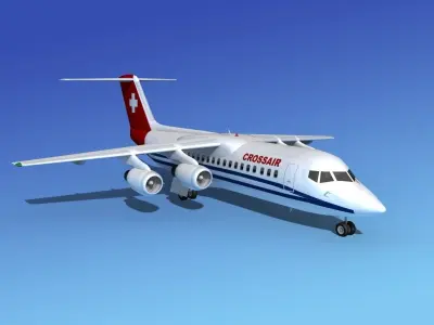BAe 146-300 Crossair 3D model