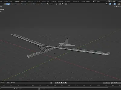model plane glider Free 3D print model