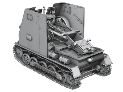 SD KFZ 101 PzKpfw 1 - Ausf B - Sturmpanzer 1 - Bison 3D model