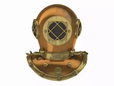 Scuba helmet 3D model