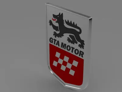 GTA motors logo 3D model