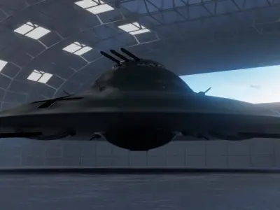 Haunebu 3 ufo 3D model