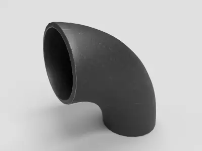 Elbow Pipe Long Radius 4 inches 3D model