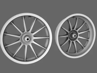 3D Race Rim Standard Low-poly 3D model