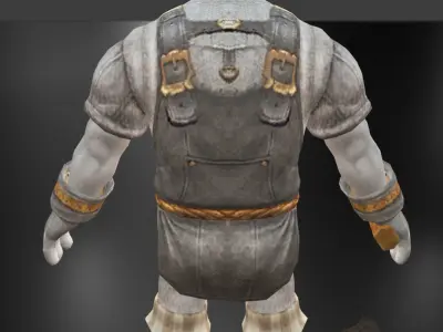 fantasy halfling dwarves warrior Low-poly 3D model