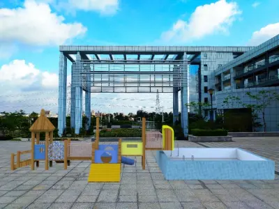 Large playground equipment 3D model