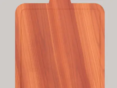 Wooden chopping board Free low-poly 3D model get