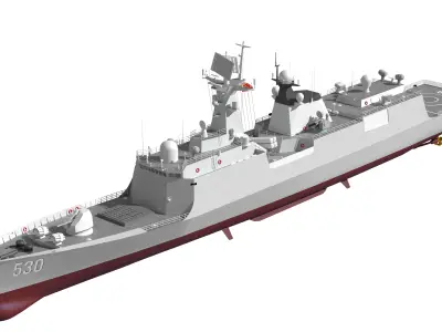 Type 054A guided missile frigate Chinese Liberation Army Navy 3D model