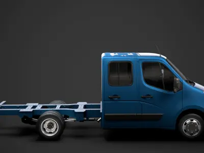 Renault Master CrewCab DW E20 Chassis 2010 3D model