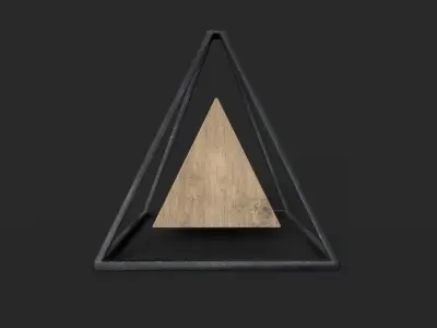 Magnetic pyramid Free low-poly 3D model