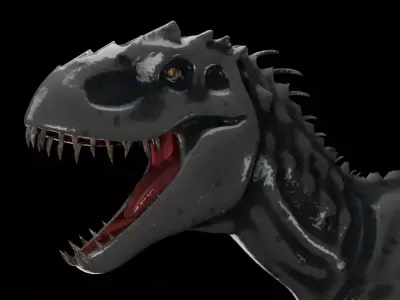 Indominus-Rex t - rex dinosaur Low-poly 3D model
