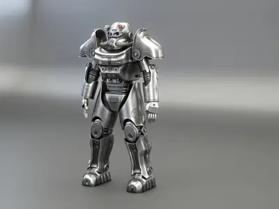 Post Apocalyptic Power Armor TV-2 3D model
