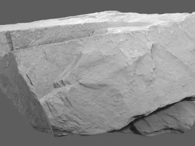 Scanned Cliff Rock 53 3D model